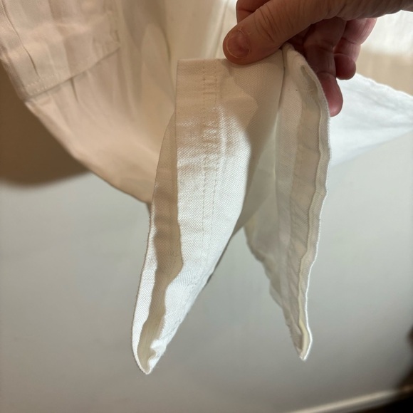 ZARA Sz  M Linen Cotton Blend Cargo Style Multiple Pockets Trousers Pants - Picture 5 of 10